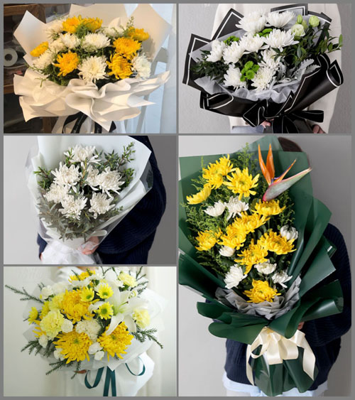 贵州毕节市黔西县洪水镇解放村白事花束代送
